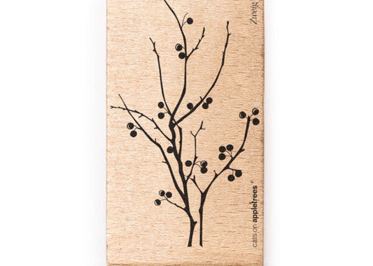 Stempel Zweig 3 Beeren (Cats on Appletrees)