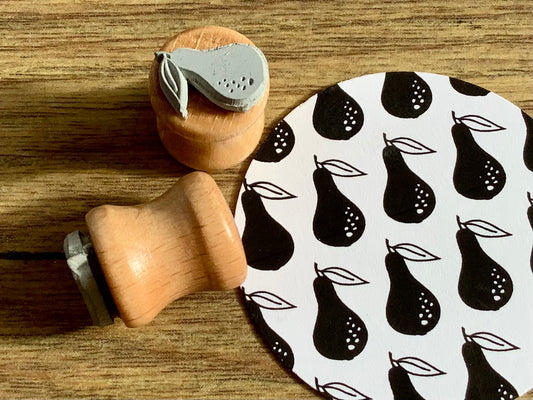 Holzstempel mini Birne (Bordschätze)