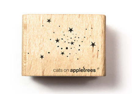 Holzstempel Sternen-Konfetti (Cats)