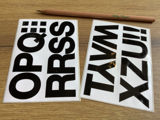Buchstaben Sticker 33mm A-N / O-Z° - Polly Paper - Umweltfreundliche Schreibwaren