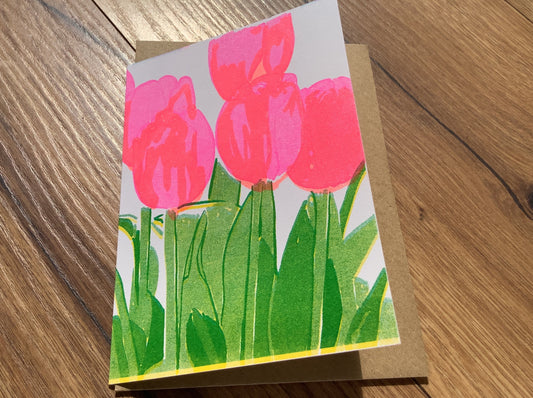 Briefkarte Tulpen (Superjuju)