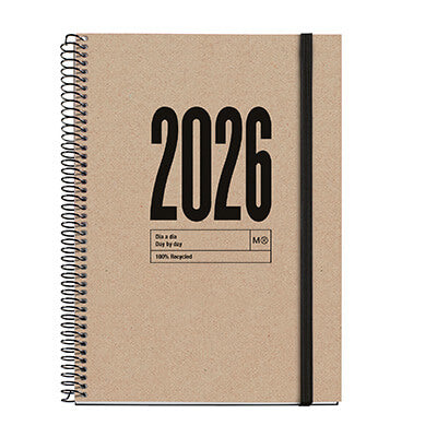 Wochenplaner Spiralkalender A5 Miquelrius kraft 2026