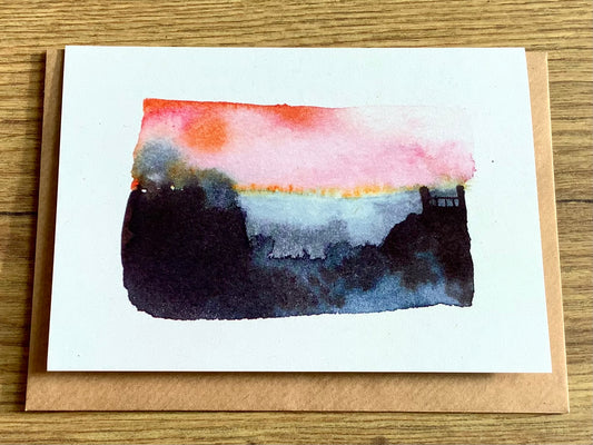 Briefkarte Novemberlicht (Inka Erichsen) A6/C6