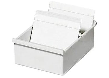 Karteikasten A7 Karteibox Recyclingplastik lichtgrau°