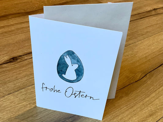Klappkarte Frohe Ostern B6 hoch (kettcards)