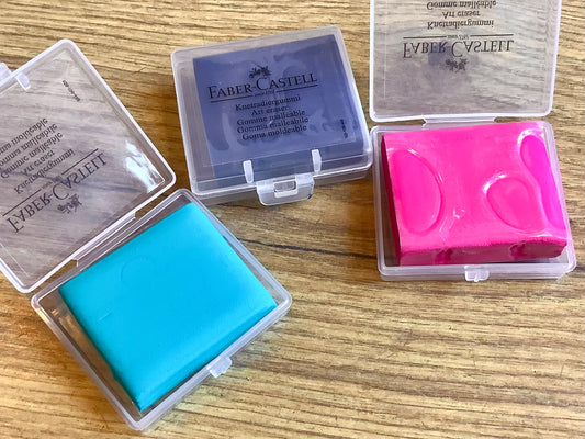 Knetradiergummi farbig