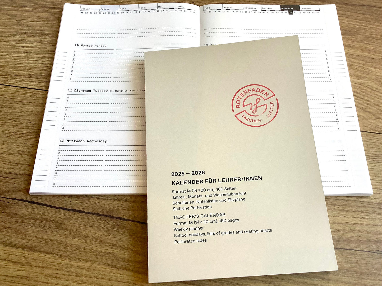 Lehrer*innenkalender ROTERFADEN 25/ 2026