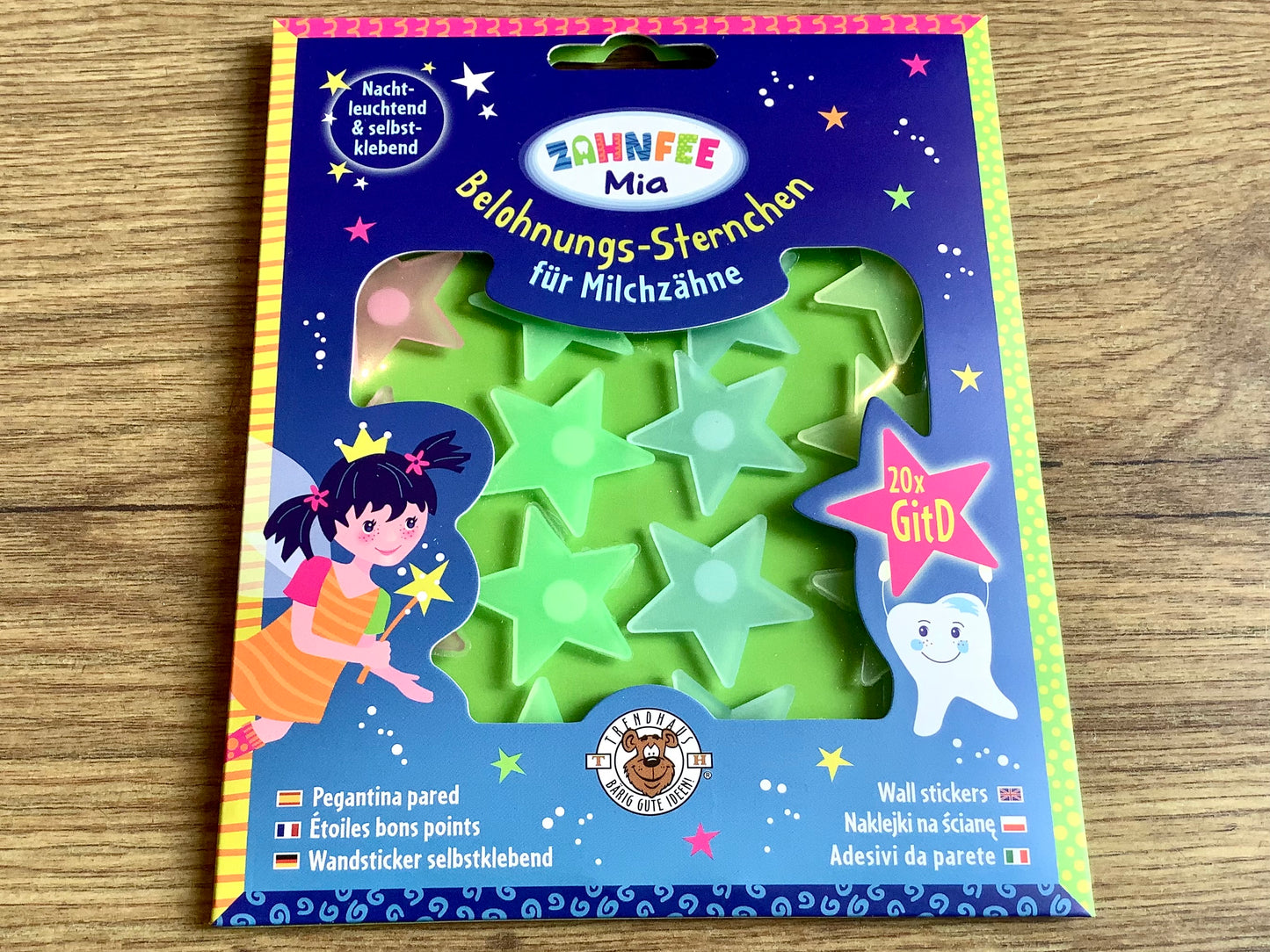 Sticker 20 Leuchtsterne Zahnfee-Belohnung