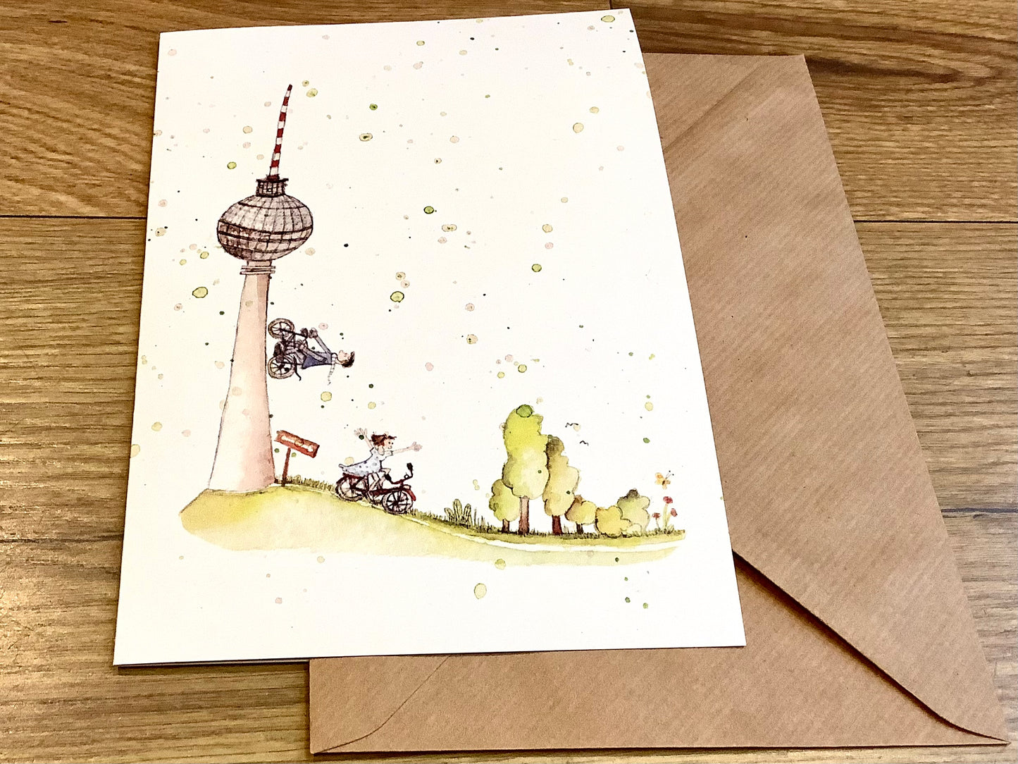 Maxi-Karte A5 Fernsehturm Berlin (Erichsen)