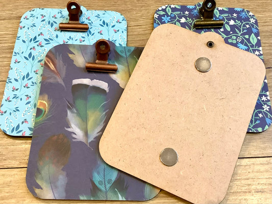 Klemmbrett mini mit Magneten 14 x 11 cm Sasson