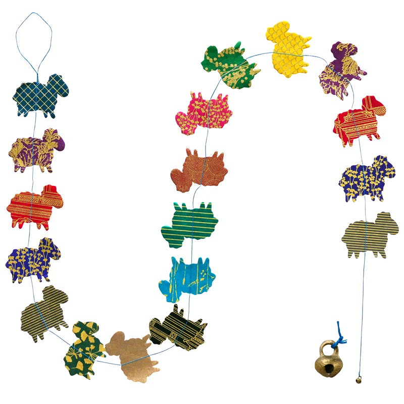 Papier-Mobile Schafe Lamm Lamalí°