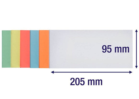 Moderationskarten 10x20cm 250Bl. 6 Farben