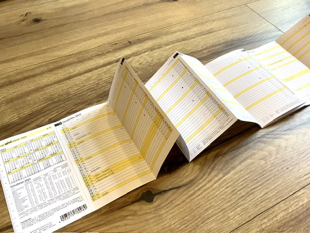 Monatsplaner d 15 Kalendereinlage mini Leporello 2026