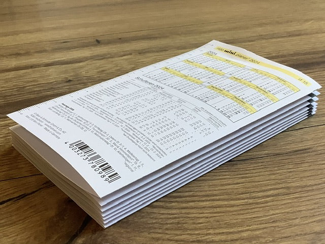 Monatsplaner d 15 Kalendereinlage mini Leporello 2026