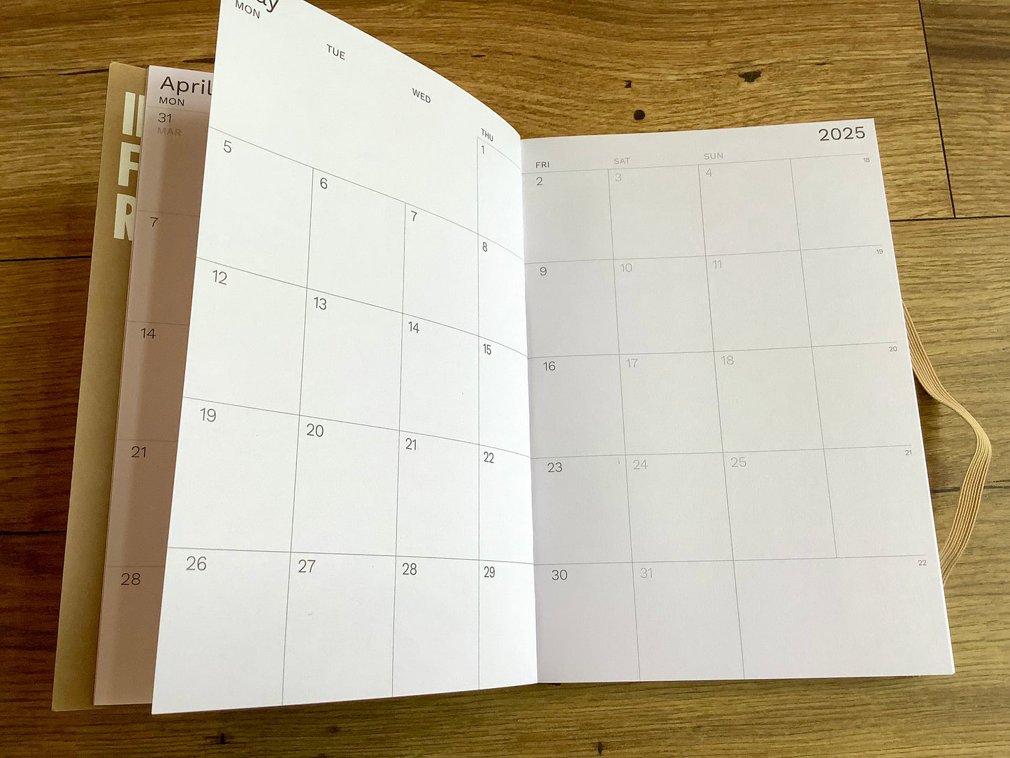 Wochenplaner A5 Octàgon kraftbraun 2026