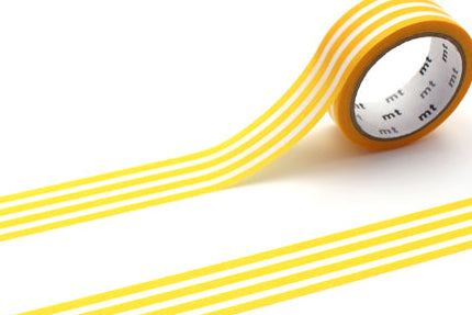 gelb-weiss-gestreiftes washi tape von mt
