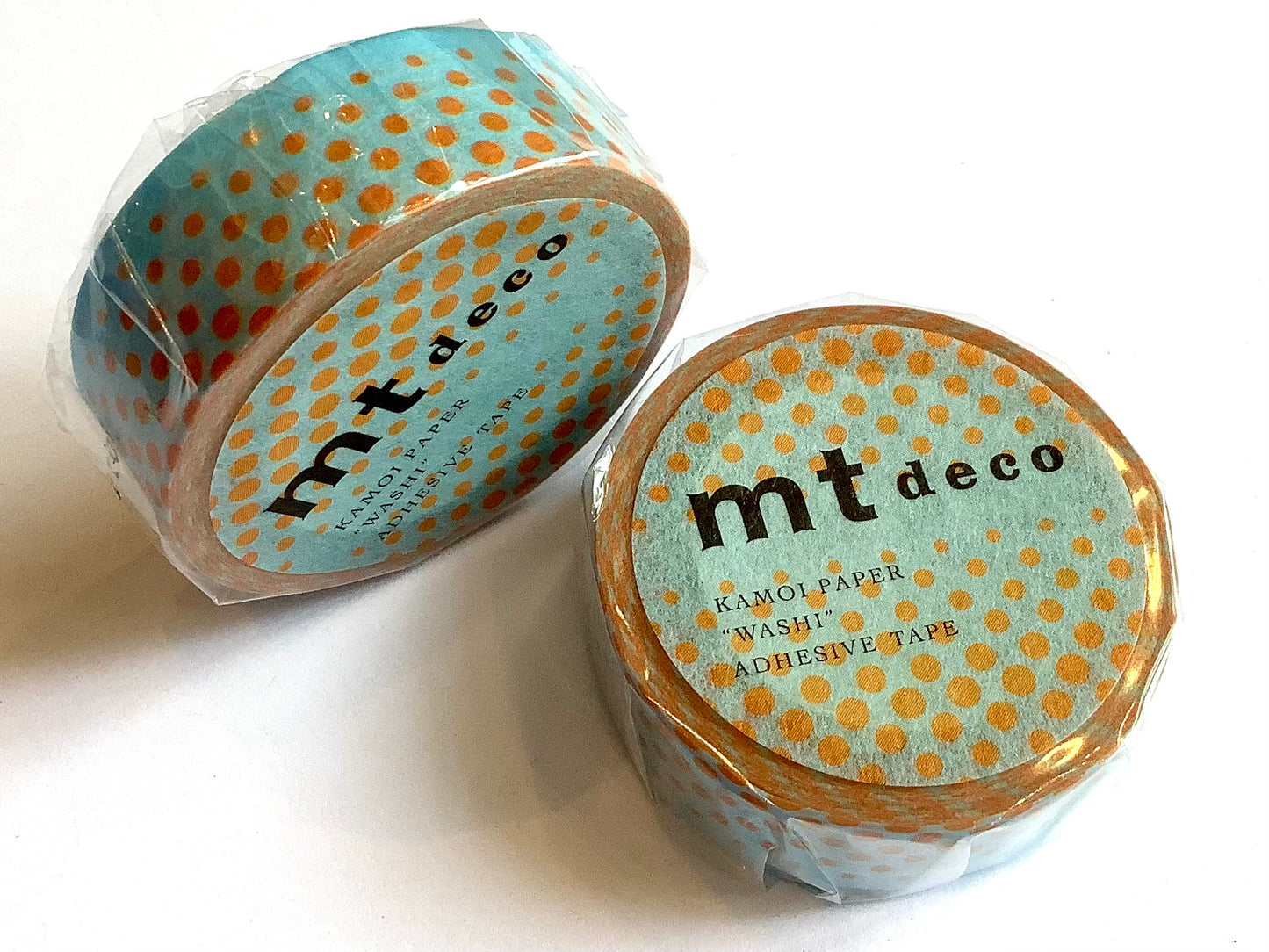 mt washi tape pop dot blue 7m