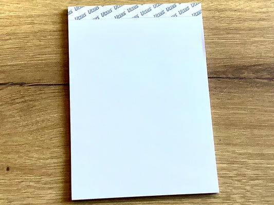 Notizblock A7 blanko weiß 50Bl. 60g