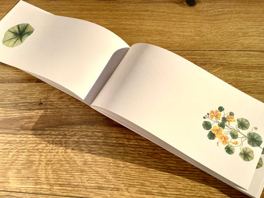 Notizblock lang Kapuzinerkresse RC "30x40" 10x21cm