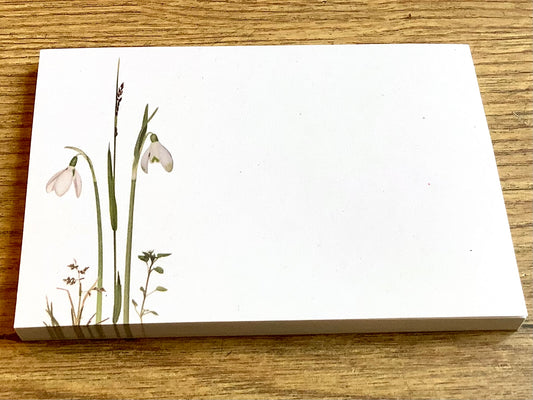Notizblock A7 Schneeglöckchen RC („Zwiebelblüher“)