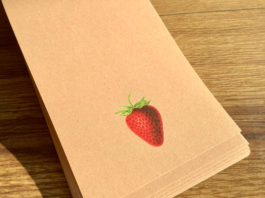 Notizblock Erdbeere 10x21cm "30x40" RC