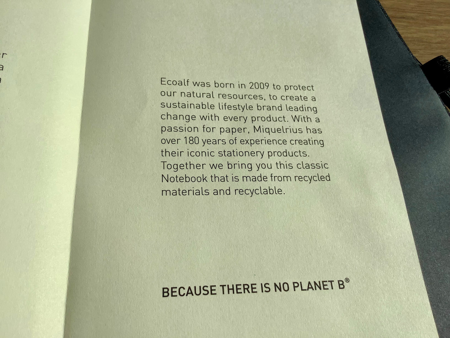 Notizbuch ECOALF RC 100g/m² blanko MQR°