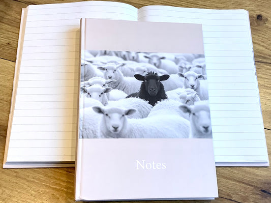 Hardcover A5 Schafe liniert 100g 144S.