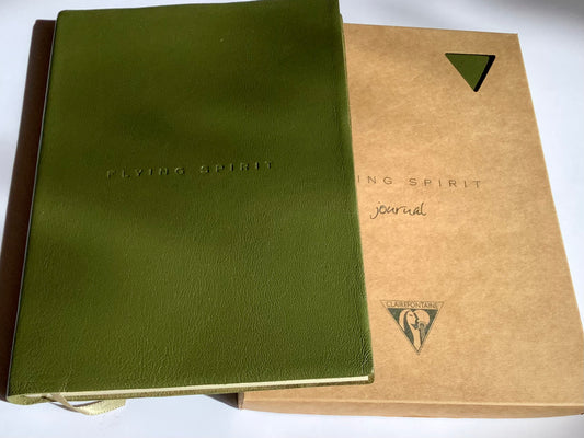 notizbuch_liniert_Ledercover_clairefontaine-gruen