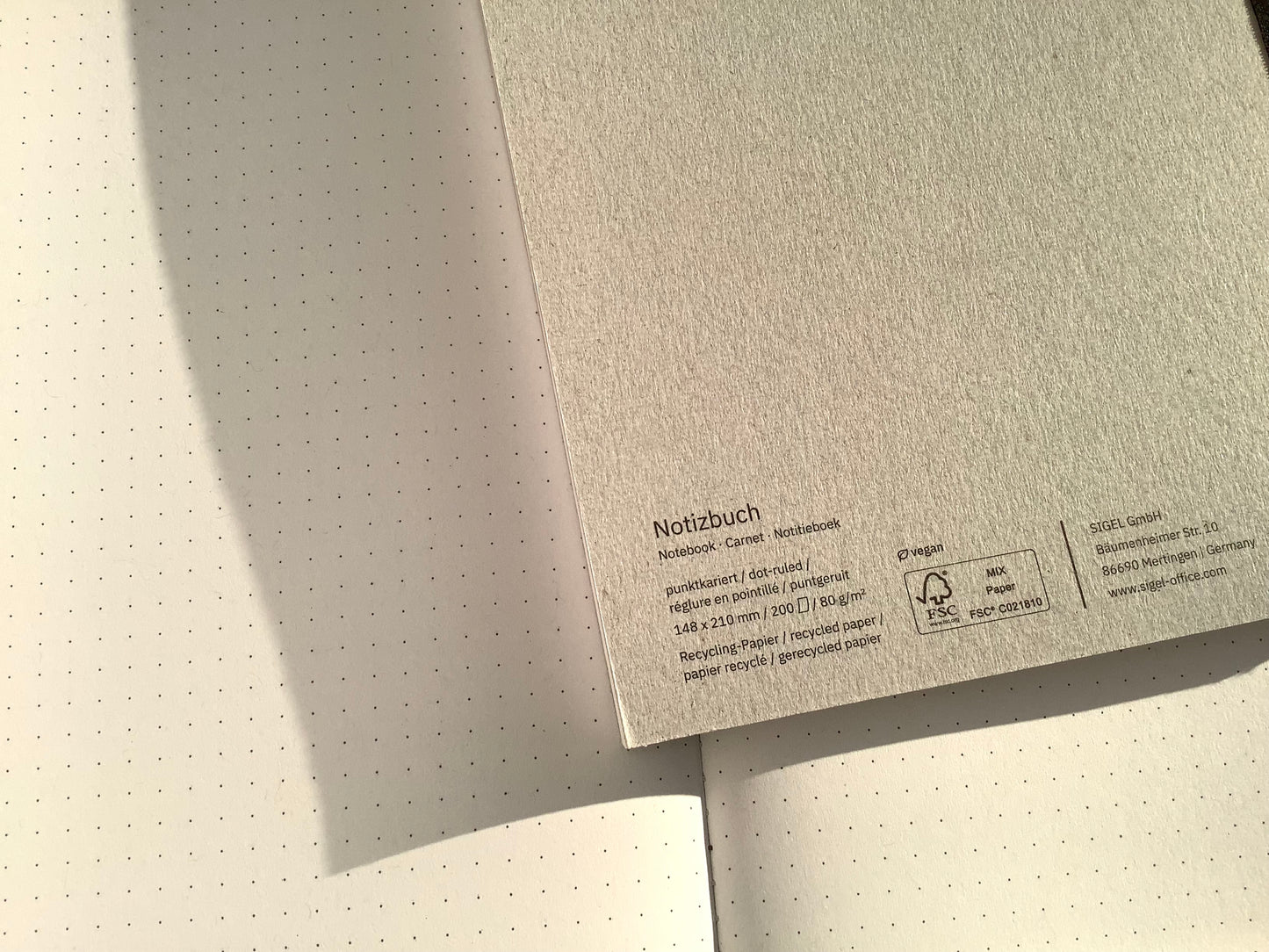 Notizbuch Kladde A5 Sigel°