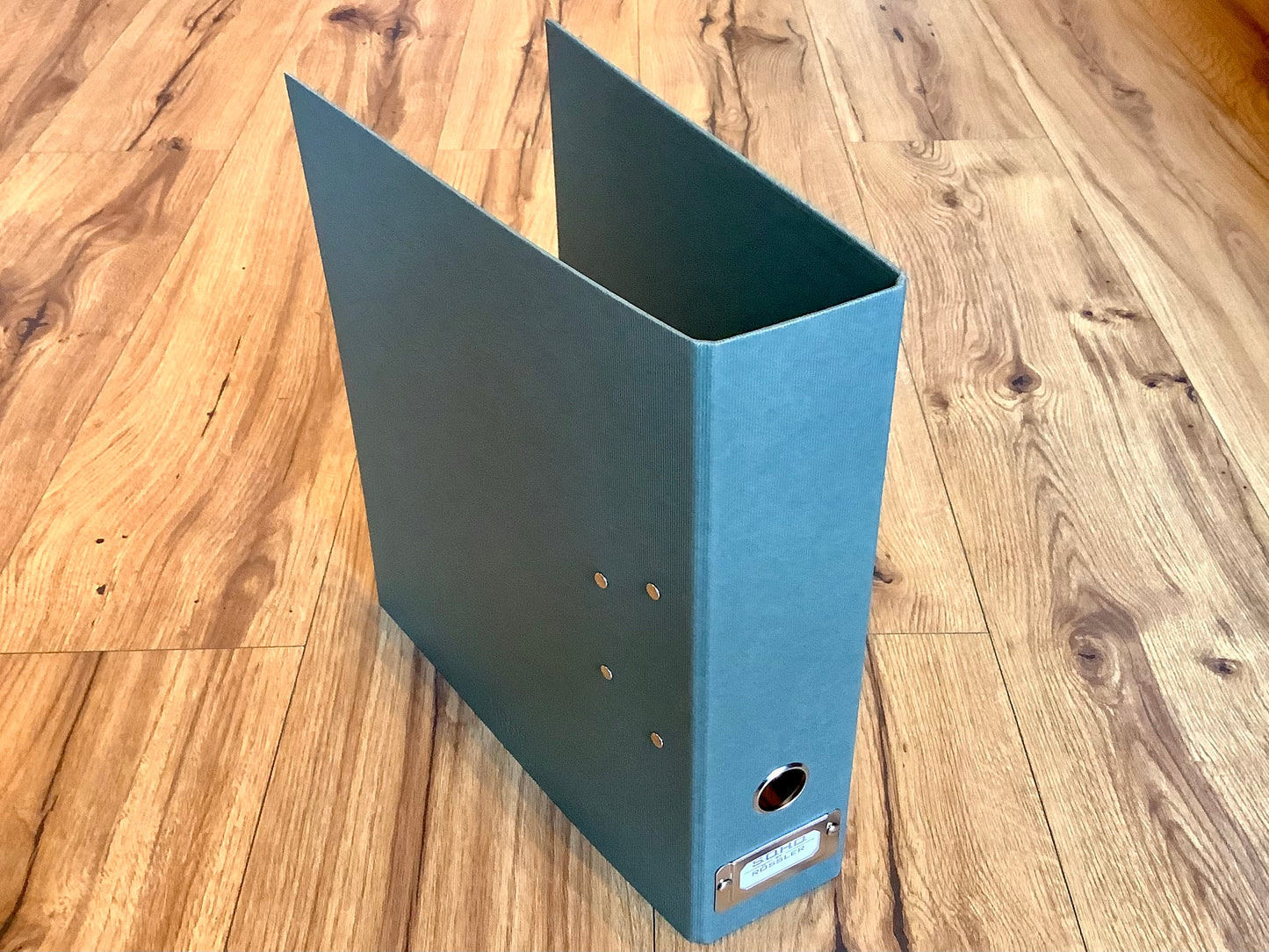 Aktenordner 8cm Rössler opal S.O.H.O mit Schild