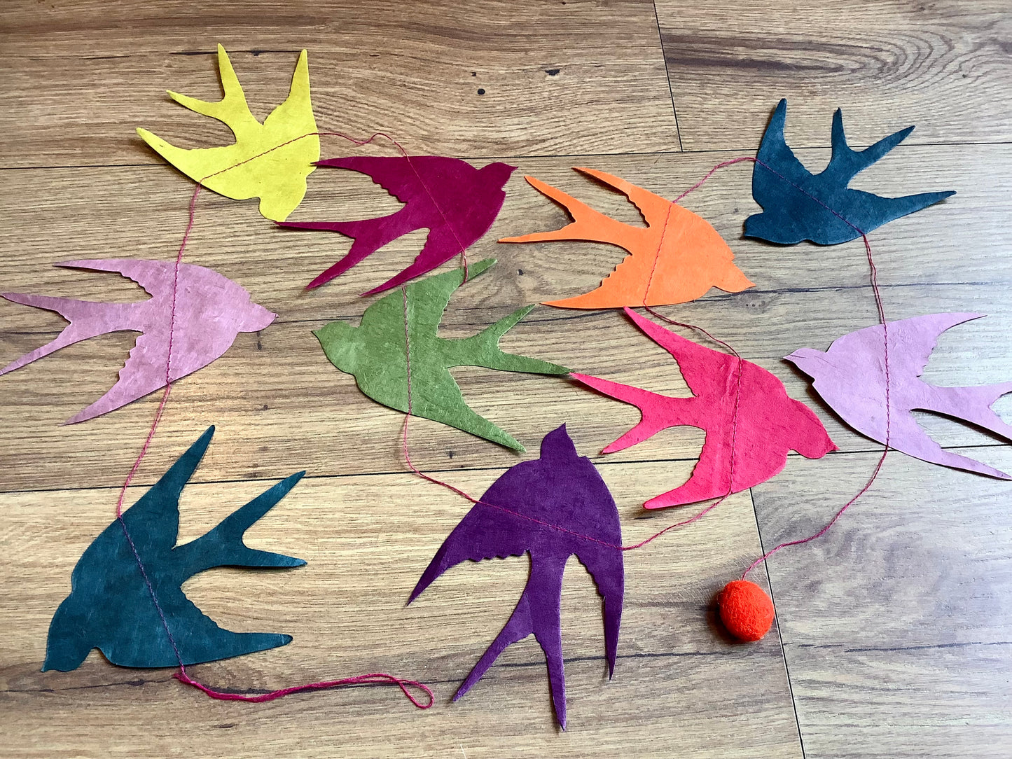 Girlande Papier-Mobile Schwalben Lamali°