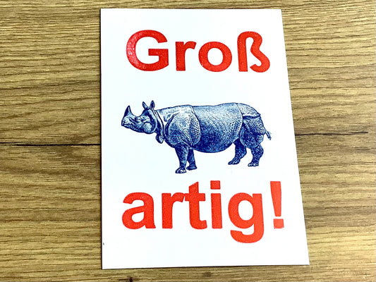 Postkarte Großartig! (gute&böse)