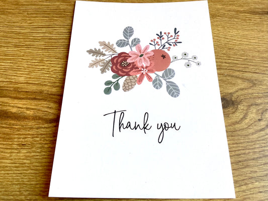 Postkarte „Thank you“ B6 (art+nature) B6