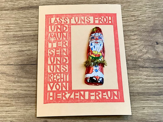 Postkarte Nikolaus froh und munter (Flitzpost)