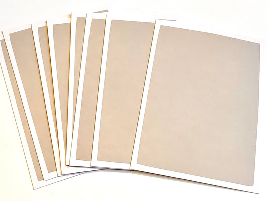 Postkarten blanko 10 St. taupe CoA