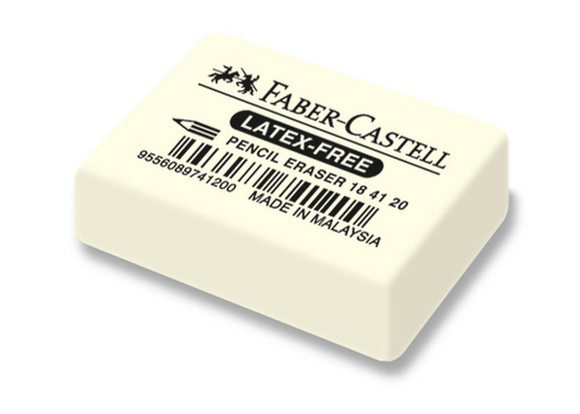 Radierer weiß Faber-Castell Kautschuk 184120