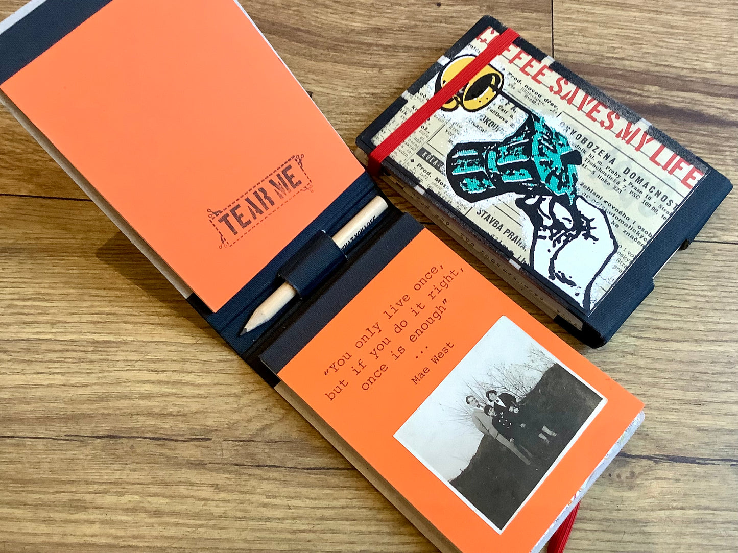 Notizblock Reporter 9,5x14cm Expect the Unexpected (Deafmessanger) - Polly Paper - Umweltfreundliche Schreibwaren