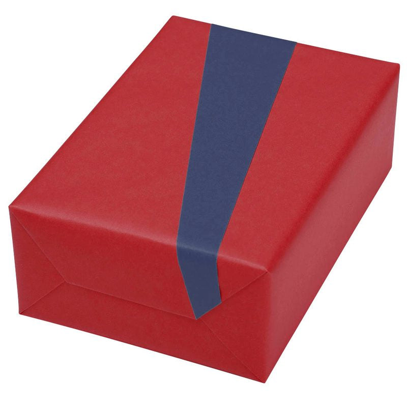 Geschenkpapier rot/blau 20m 50cm Rolle