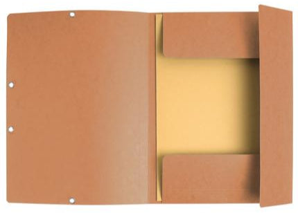 25 Eckspannmappen Gummizugmappe A4 tabakbraun