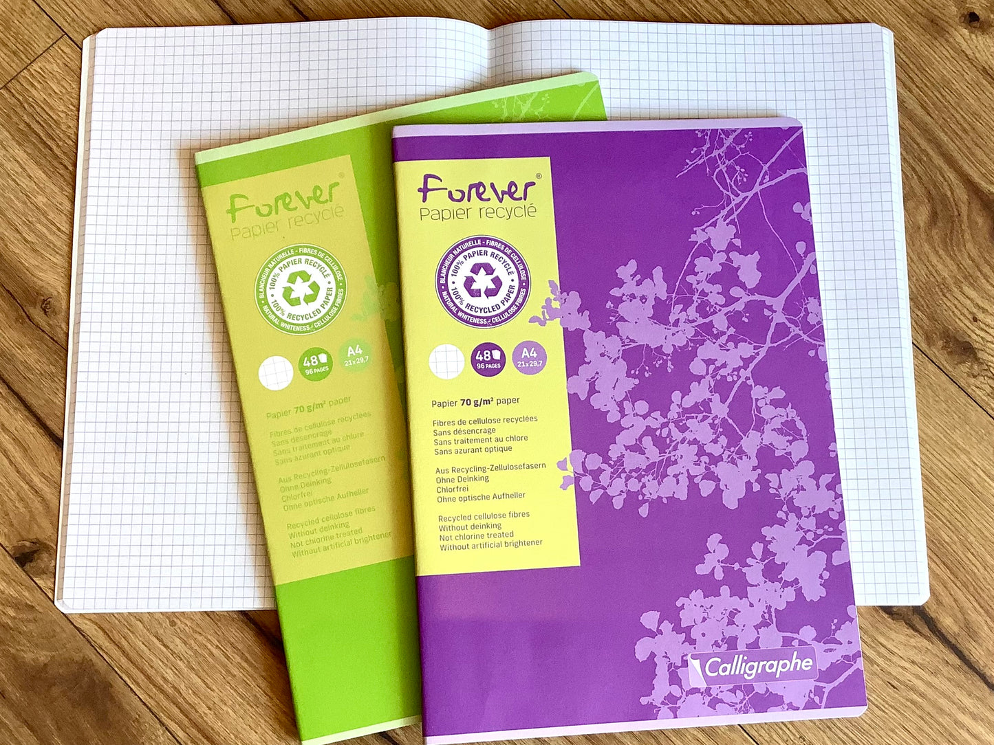 Notizheft A4 96S. kariert 70g Forever