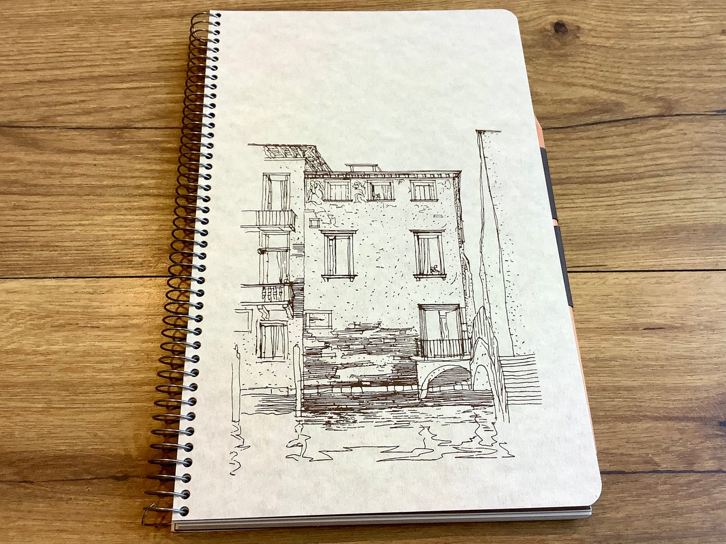 Skizzenbuch Spiralbuch 16x26 cm 100g Venezia Stiftverschluss Arbos