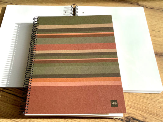 Notiz-Spiralbuch A4 blanko 240S. gelocht Ecolines MQR