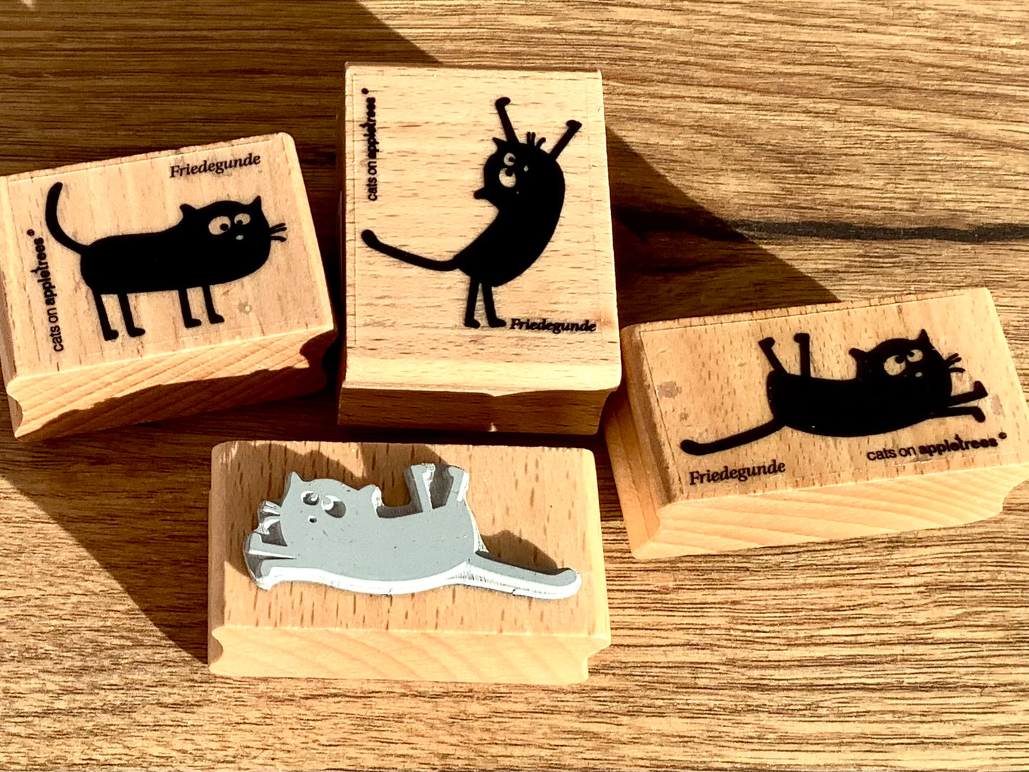 Stempel Katze Friedegunde (Cats on appletrees)°