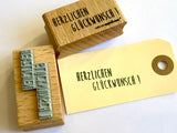 Stempel "Herzlichen Glückwunsch" Cats on appletrees