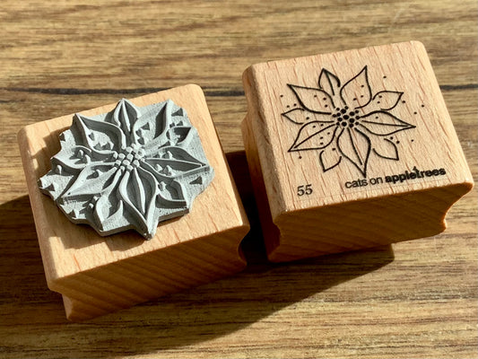 Stempel Weihnachtsstern Blüte 55 (Cats)