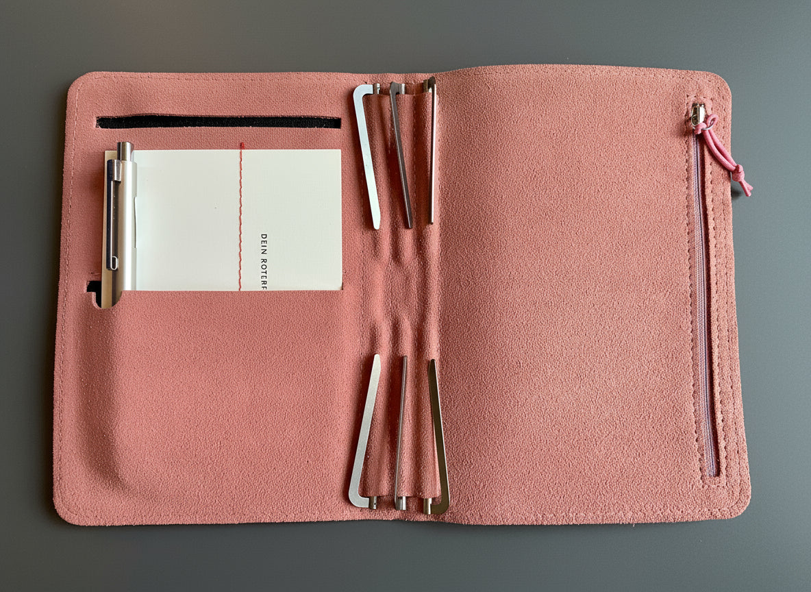 Taschenbegleiter B6 SO_23 Roterfaden Leder +gratis Kalender 2026