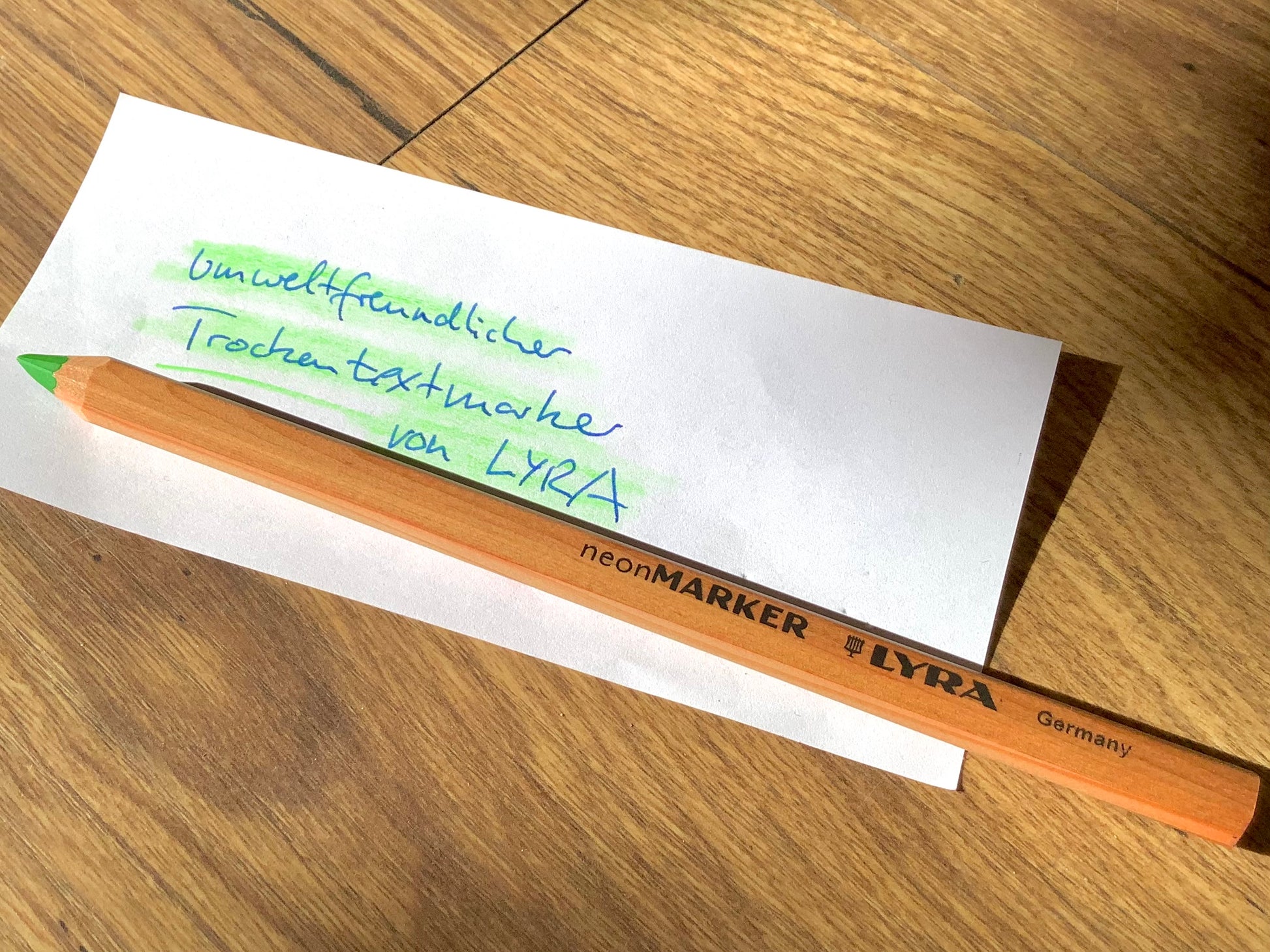 Grüner Trockentextmarker von Lyra