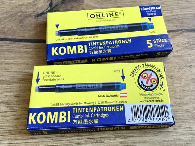 Tintenpatronen 4x5 Kombi Online blau