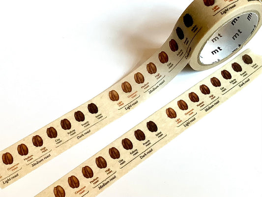 Washi tape mt upcycled tape coffee roast 5m 15mm