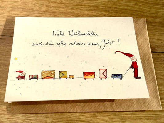 Briefkarte Weihnachtsbriefbahn (Erichsen)